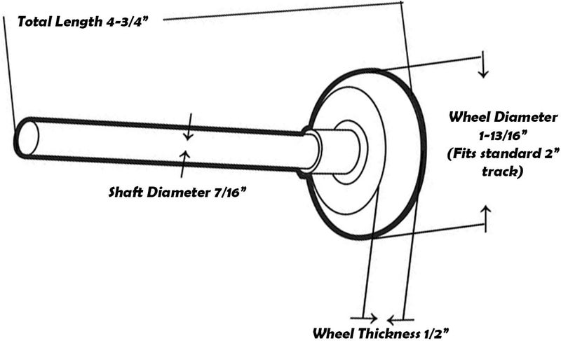 HARDWAREX SUPPLY 2" Nylon Sealed Garage Door Rollers, 6200ZZ High Performance Ball Bearing (12 Pack, 4" Stem) - Image 4